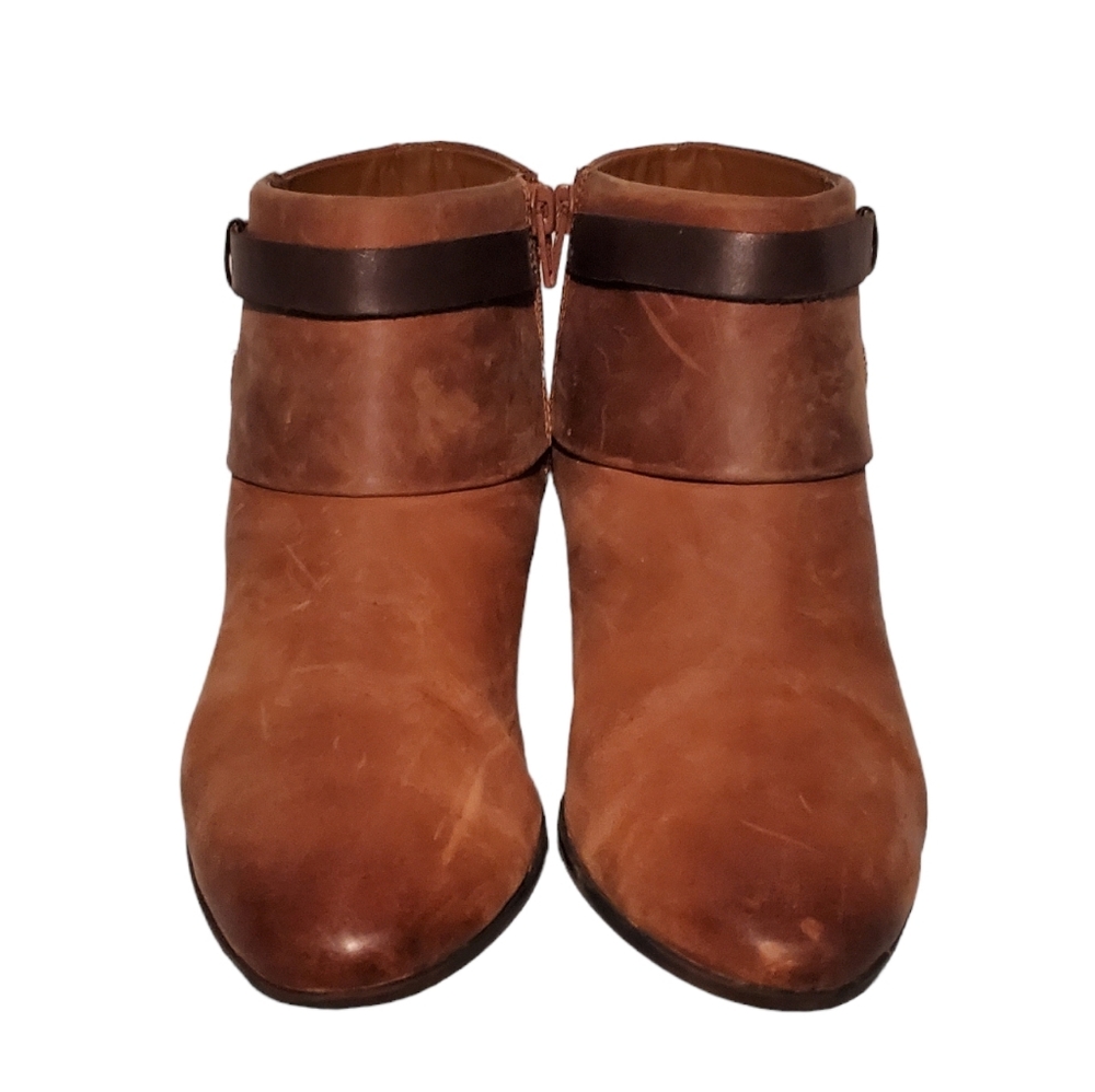 Clarks Brown Zip-Up Ankle Booties Boots Women's Size 7.5M - Picture 4 of 9